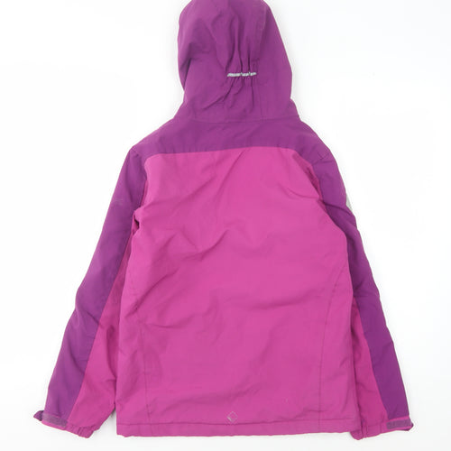 Regatta Girls Purple Ski Jacket Size 12 Hooded Winter
