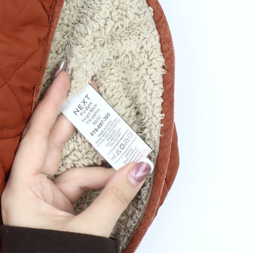 Next Unisex Toddler Orange Quilted Coat - 24 Months