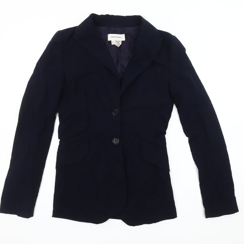 ZARA Women's Blue Slim Fit Suit Jacket Size 6