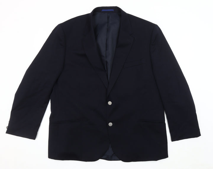 Marks & Spencer Men's Blue Suit Jacket 46R Classic Fit