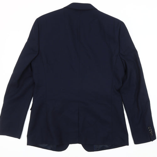 Topman Men's Blue Regular Fit Blazer Jacket 40R