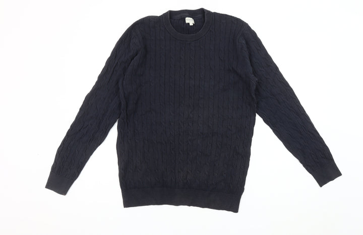 Racing Green Men's Black Medium Pullover Jumper