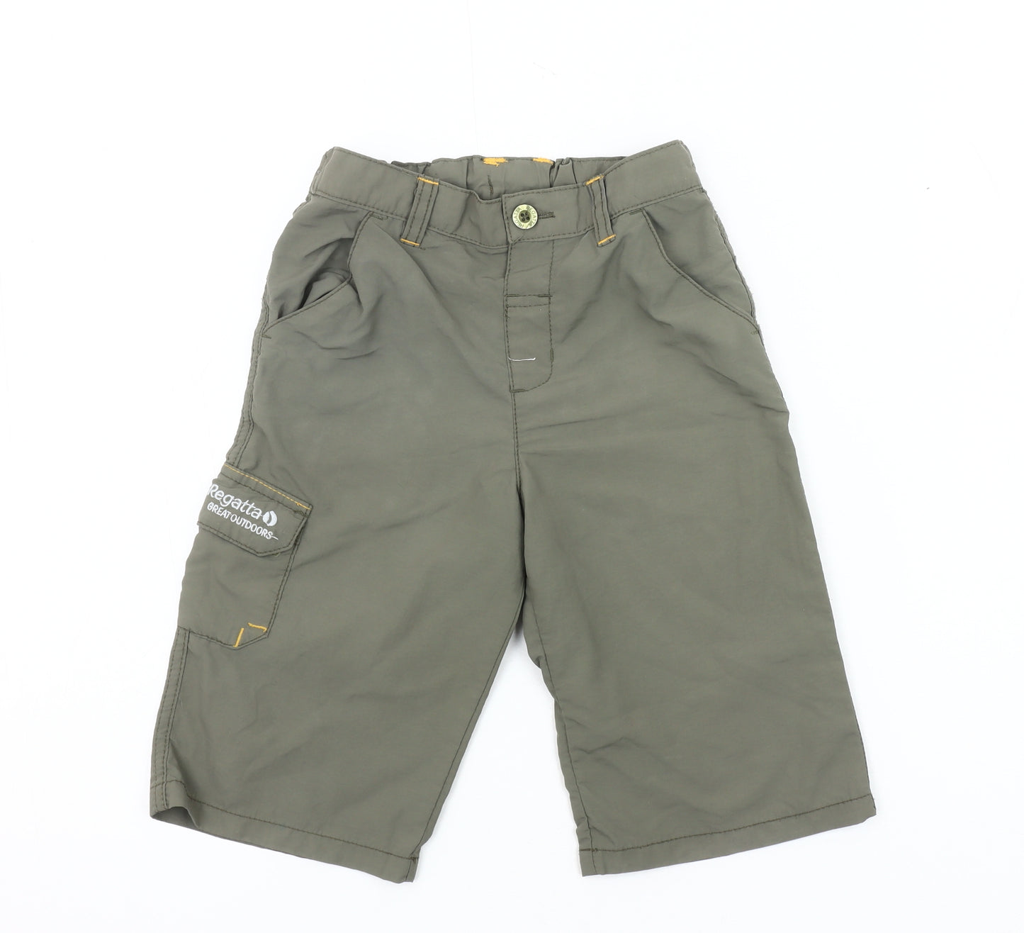 Regatta Boys Green Cargo Shorts, 3-4 Years, Hiking, Casual
