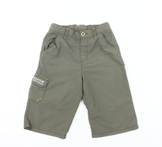 Regatta Boys Green Cargo Shorts, 3-4 Years, Hiking, Casual