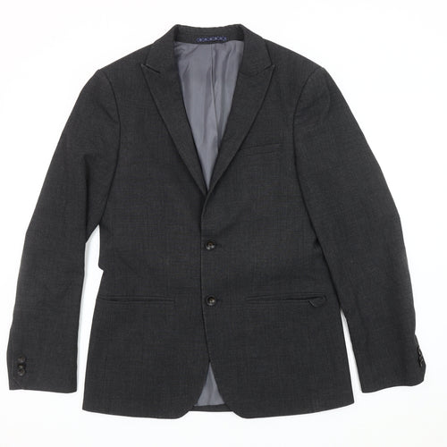 Marks and Spencer Men's Grey Check Blazer Jacket 36R