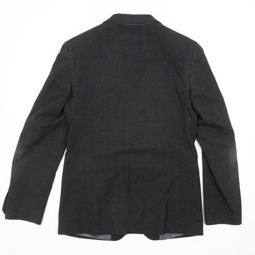 Marks and Spencer Men's Grey Check Blazer Jacket 36R