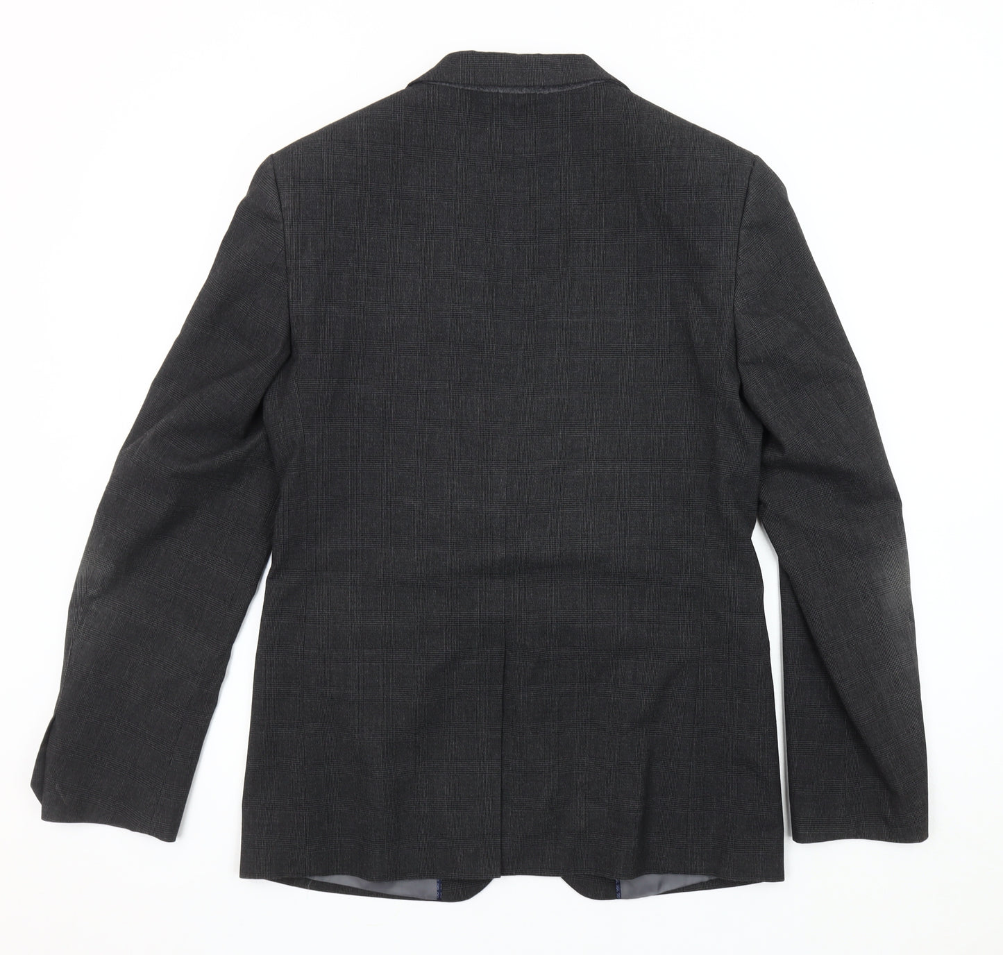 Marks and Spencer Men's Grey Check Blazer Jacket 36R