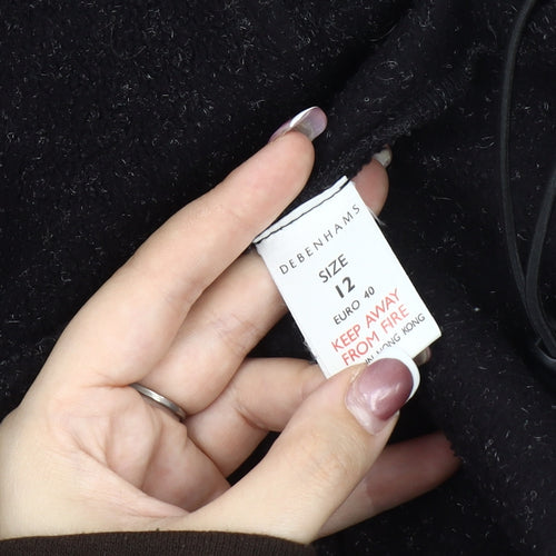 Debenhams Women's Black Pullover Sweatshirt Size 12