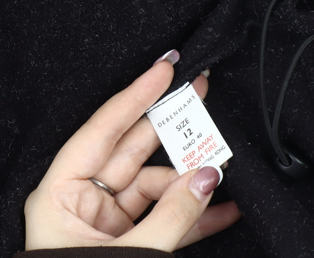 Debenhams Women's Black Pullover Sweatshirt Size 12
