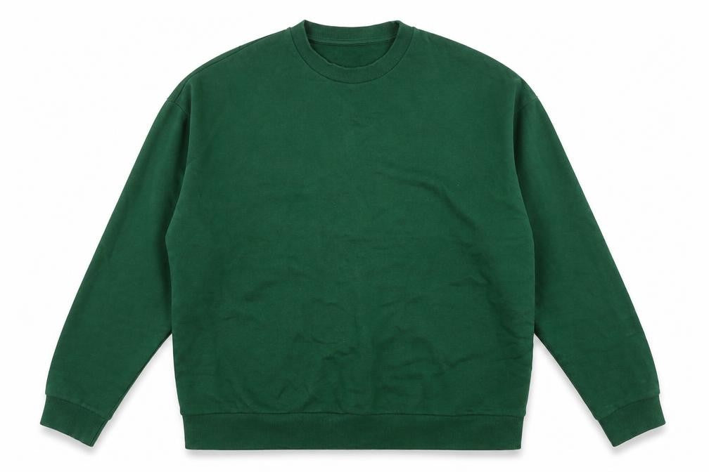 Front view of ASOS DESIGN Men's Green XL Pullover Sweatshirt