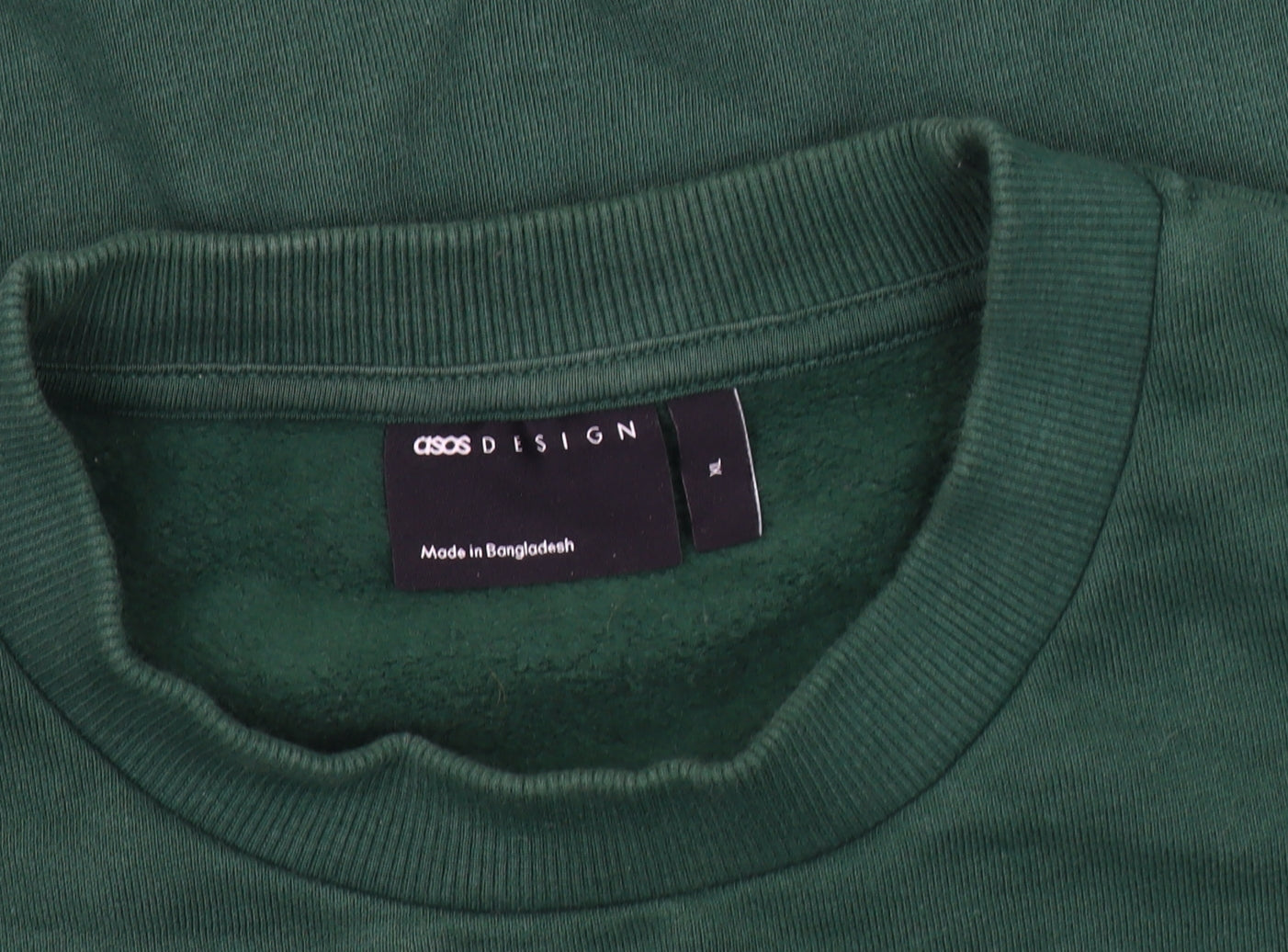 ASOS DESIGN Men's Green XL Pullover Sweatshirt