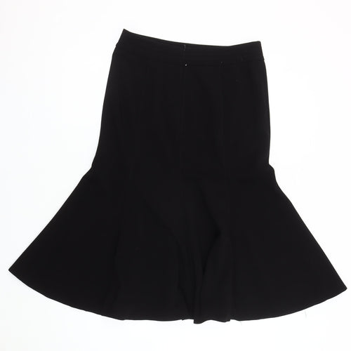 Roman Women's Black Trumpet Midi Skirt Size 10