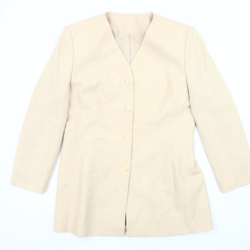 Debenhams Women's Beige Suit Jacket, Size 14, Classic Fit