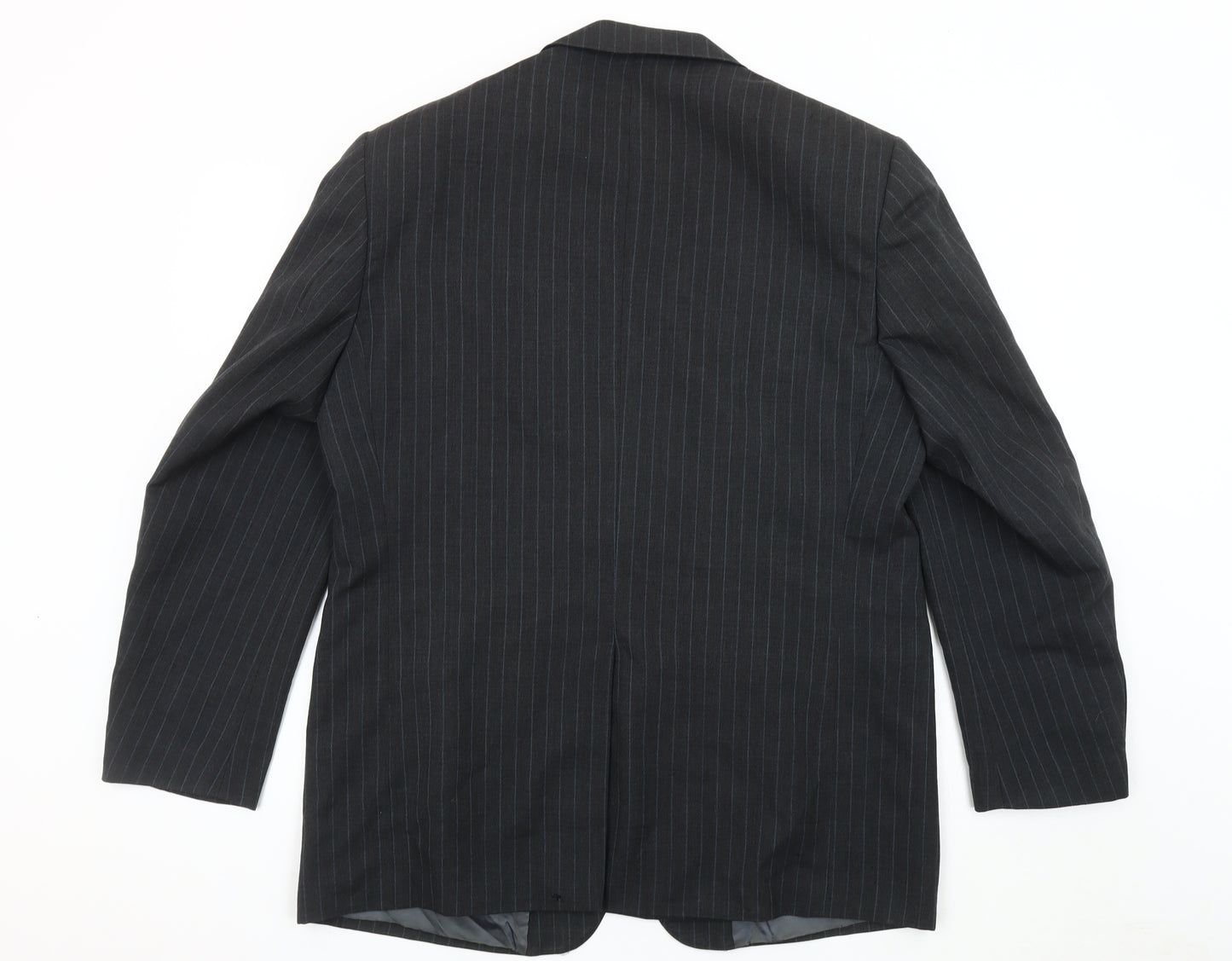 Marks and Spencer Men's Grey Striped Wool Blazer 42R