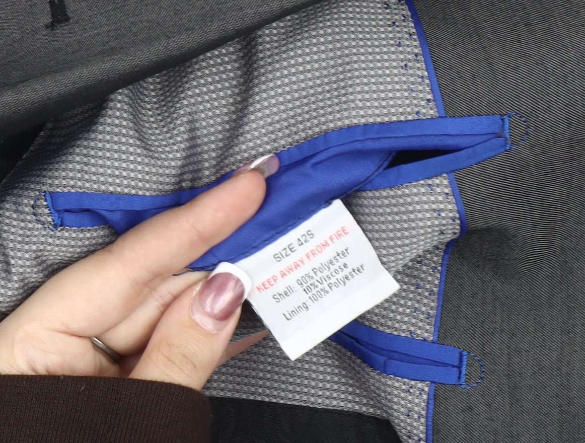 Jones Men's Grey Blazer, 42 S, Formal Jacket