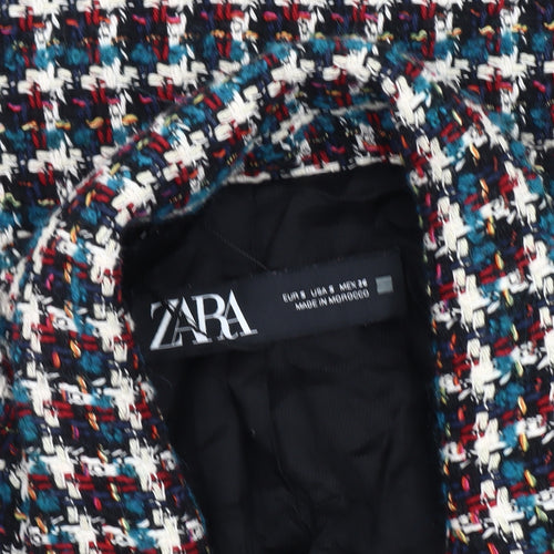 Zara Women's Multicoloured Bouclé Blazer Size 8
