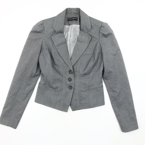 Dorothy Perkins Grey Blazer Women Size 6 Classic Fit