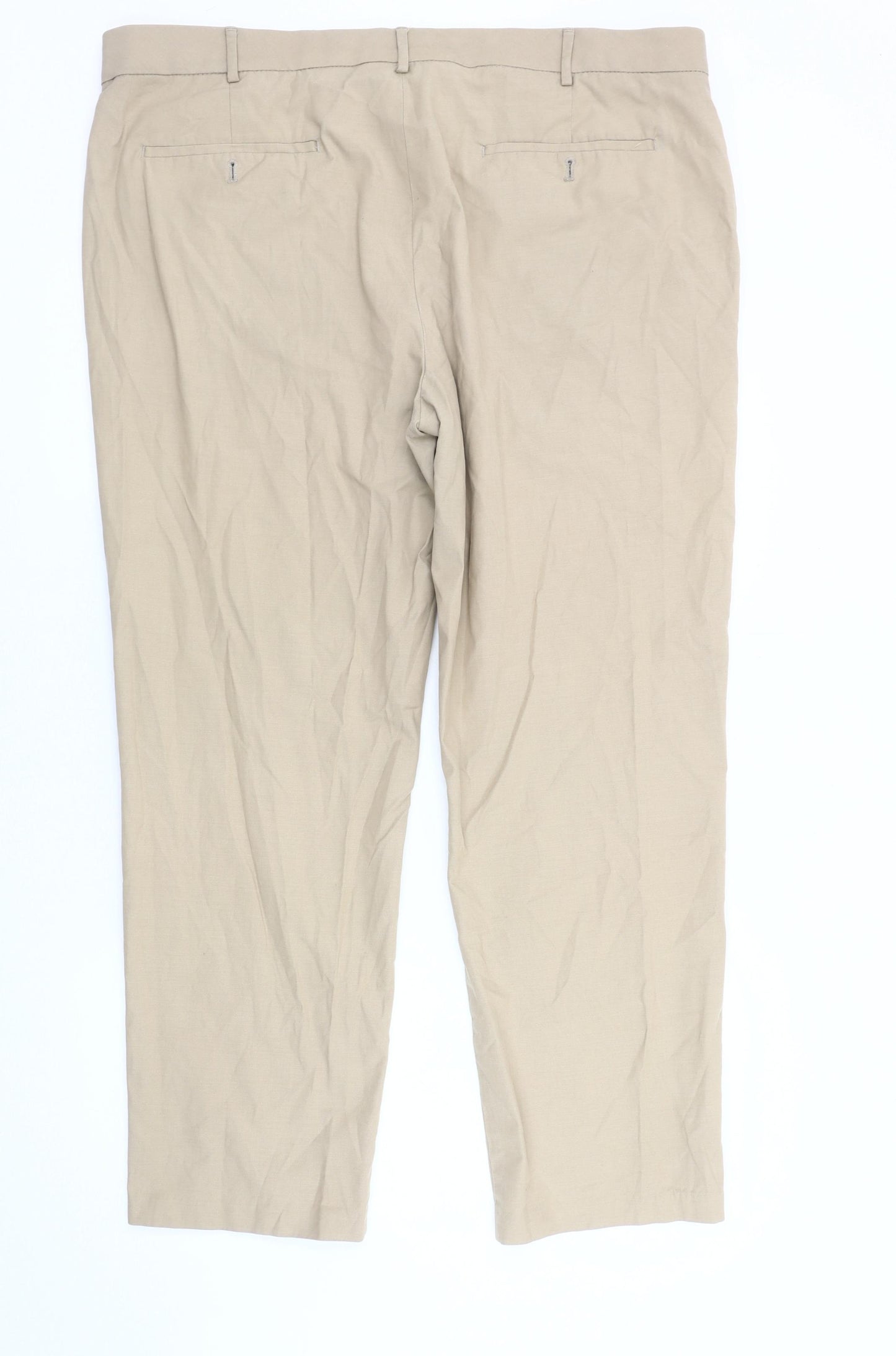 Van Heusen Men's Beige Chino Trousers Size 40