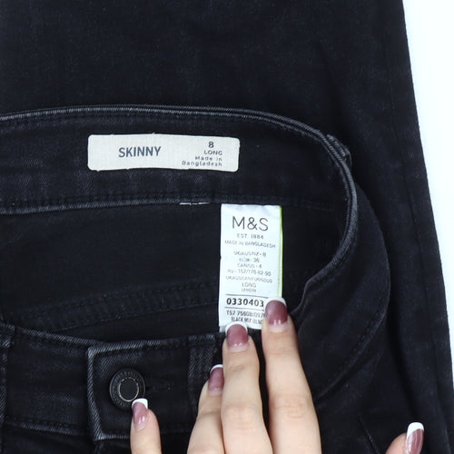 Marks and Spencer Women's Black Skinny Jeans Size 8