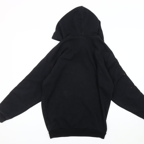 Adidas Women's Black Hoodie, Size 8, Logo, Pullover