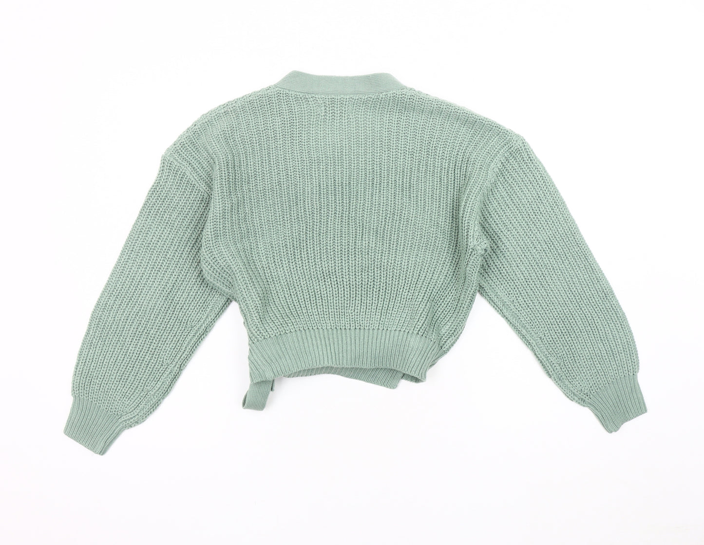 ONLY Women's Green Wrap Jumper XS