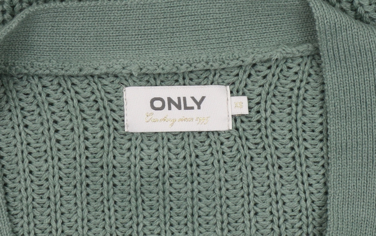 ONLY Women's Green Wrap Jumper XS