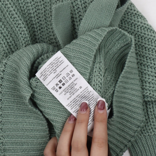 ONLY Women's Green Wrap Jumper XS