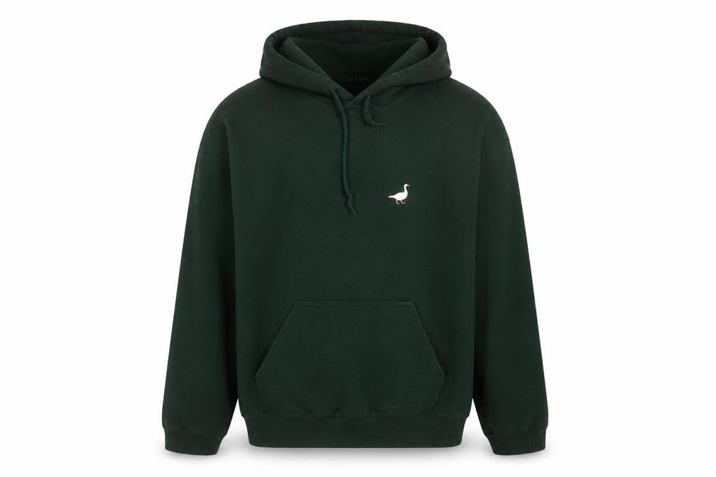 Front view of G&G Men's Green Pullover Hoodie Medium
