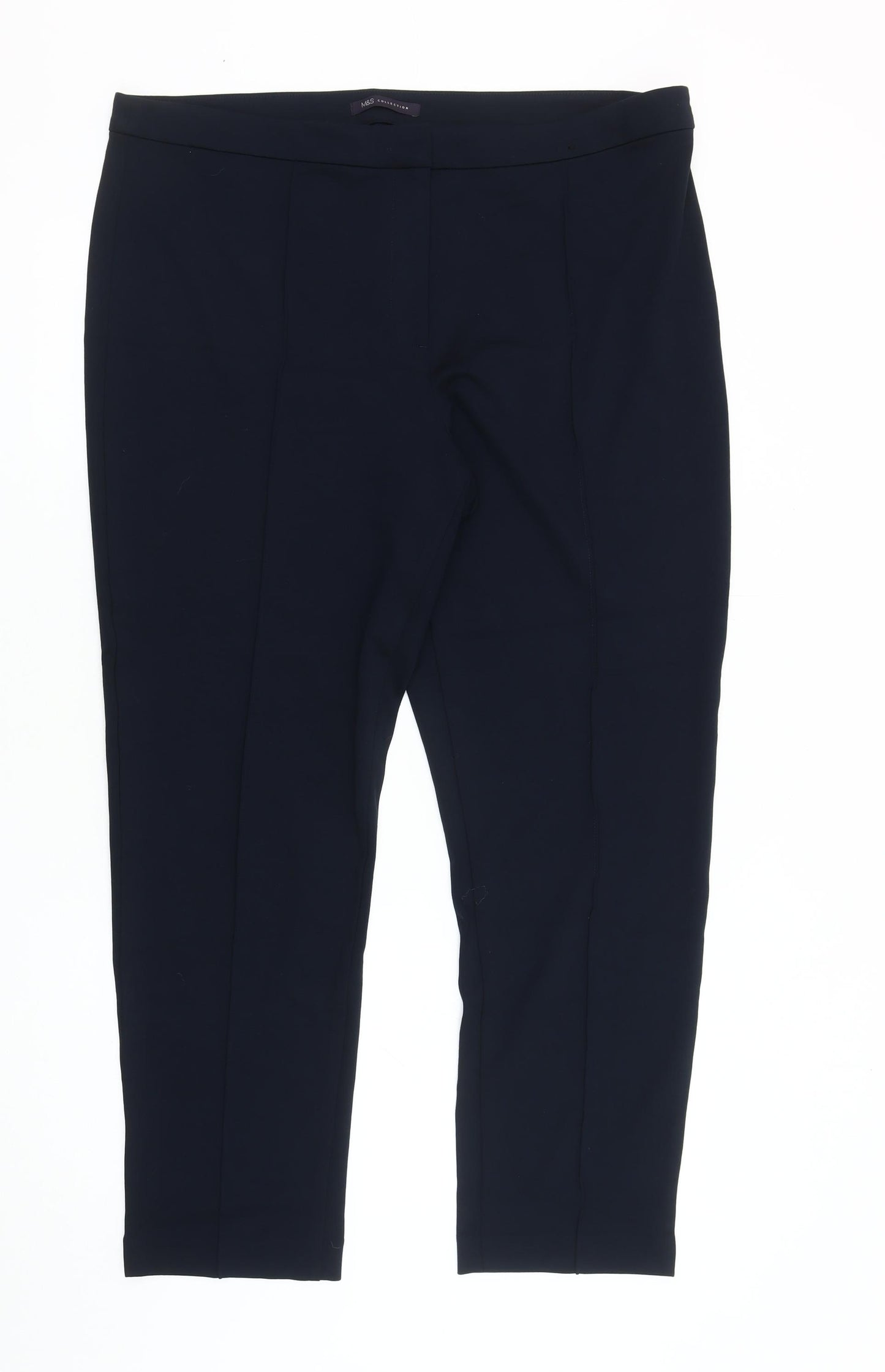 Marks and Spencer Blue Women's Trousers Size 18