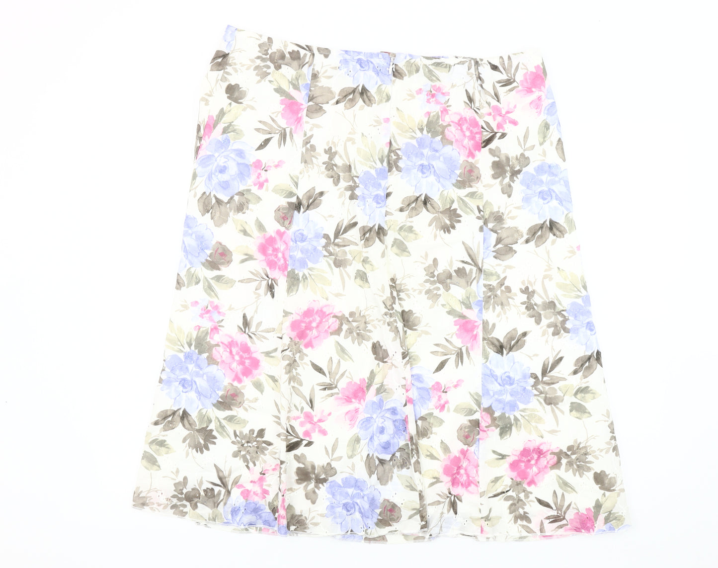 Marks and Spencer Women's Floral Pleated Skirt, Size 16