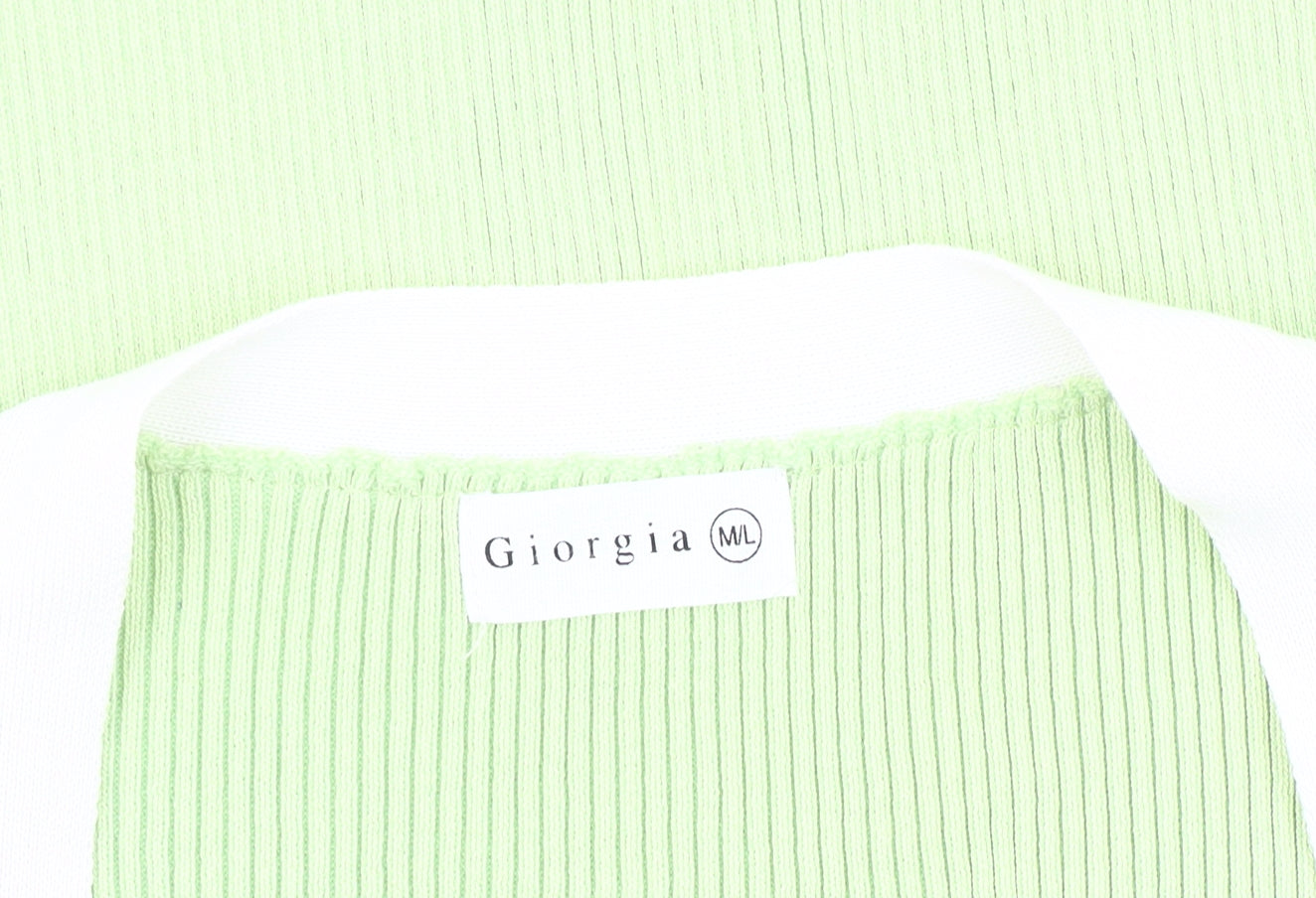 Giorgia Women's Green Bodycon Dress M/L V-Neck Casual