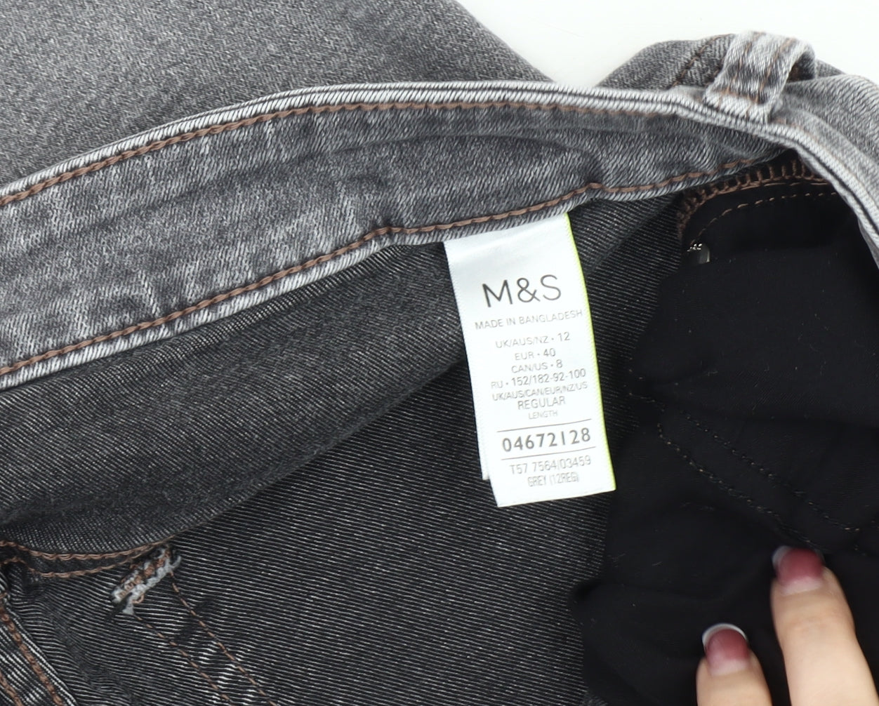 Marks and Spencer Grey Skinny Jeans Size 12 for Women