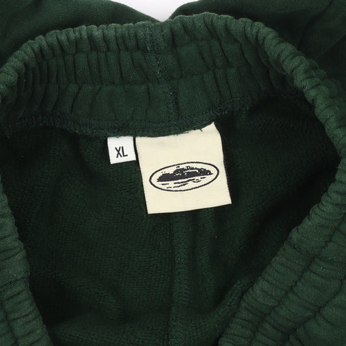 Men's Green XL Jogger Trousers with Pockets