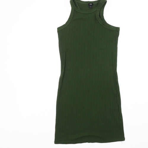 River Island Women's Green Midi Tank Dress Size 8