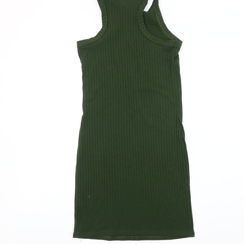 River Island Women's Green Midi Tank Dress Size 8