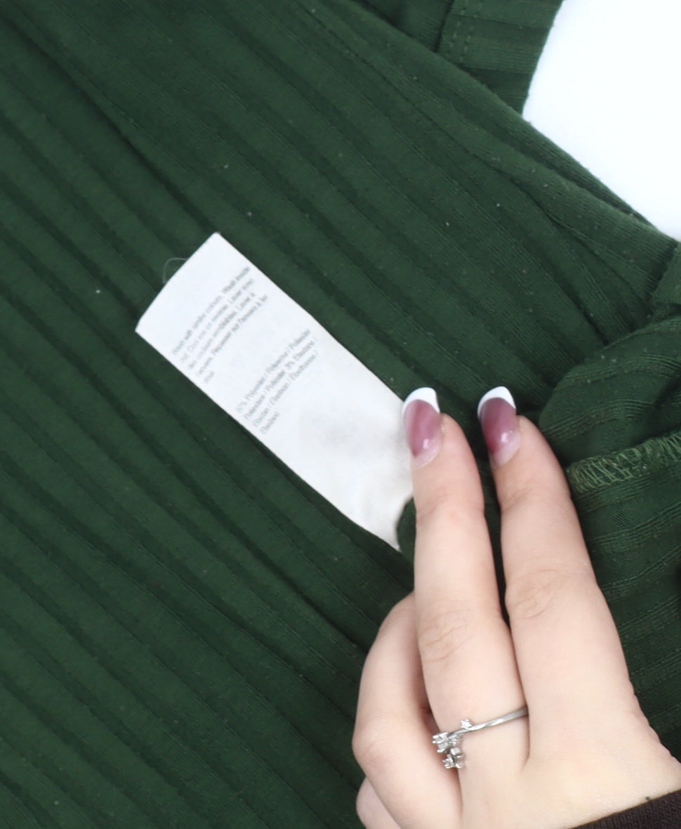 River Island Women's Green Midi Tank Dress Size 8