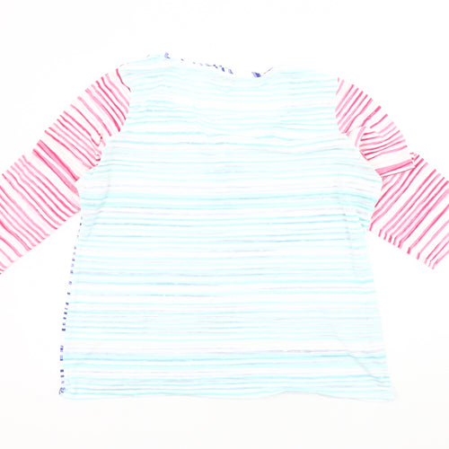 Per Una Women's Multicoloured Striped T-Shirt Size 18