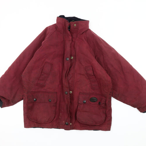 Oxford Blue Boys Red Cotton Jacket 7-8 Years
