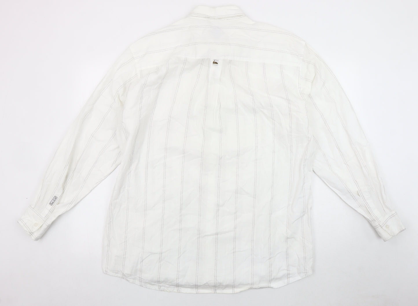Blanc du Nil Men's White XL Button-Up Shirt
