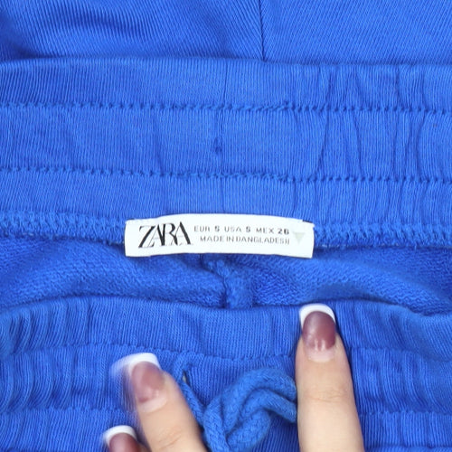 Zara Women's Blue Athletic Shorts, Size S