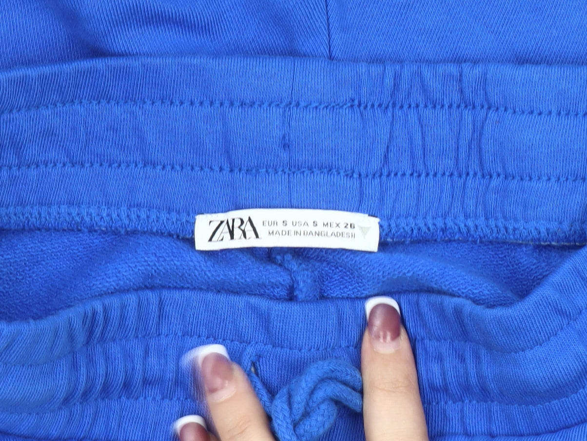 Zara Women's Blue Athletic Shorts, Size S