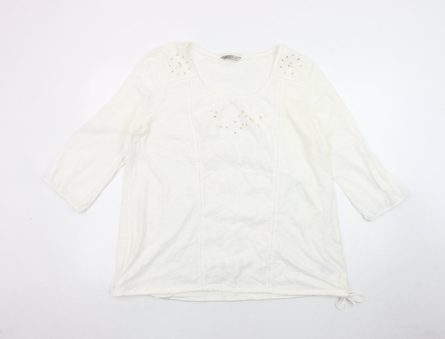 Marks and Spencer Women's White Blouse Size 20