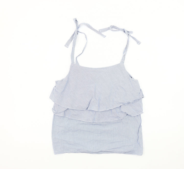 Next Blue Striped Camisole Tank Top Women's Size 6