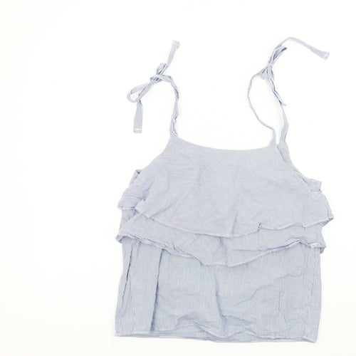 Next Blue Striped Camisole Tank Top Women's Size 6