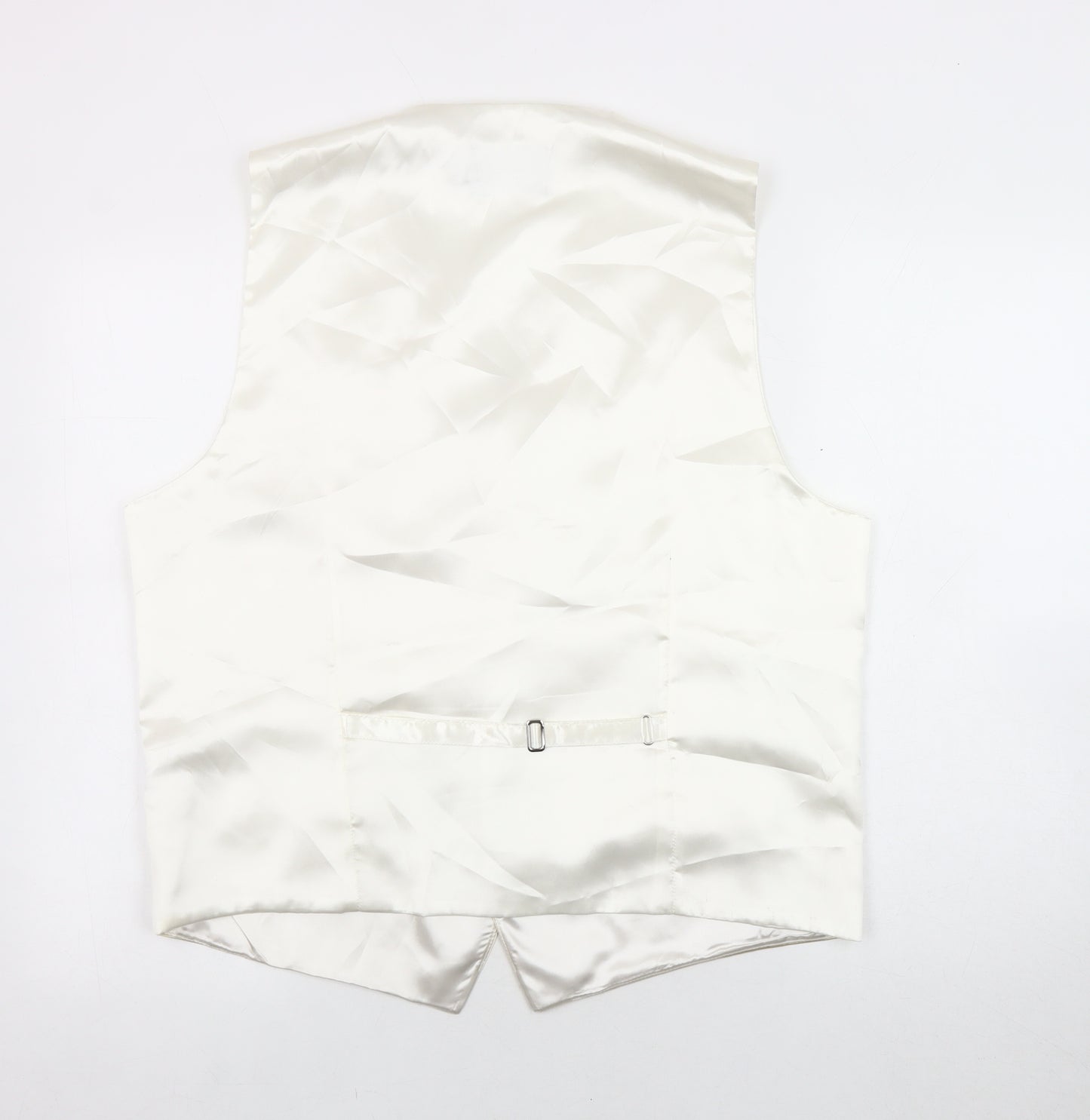 DQT Men's Ivory Suit Waistcoat 44 - Formal Elegance