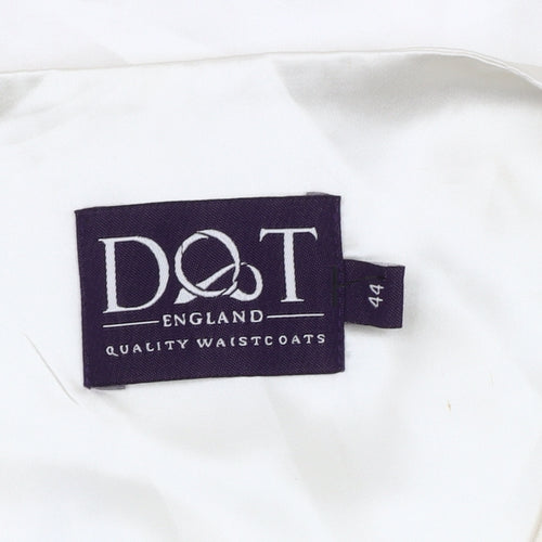DQT Men's Ivory Suit Waistcoat 44 - Formal Elegance