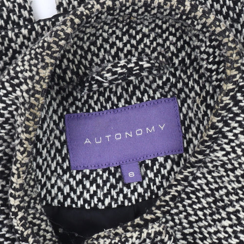 Autonomy Women's Grey Herringbone Duffel Coat Size 8