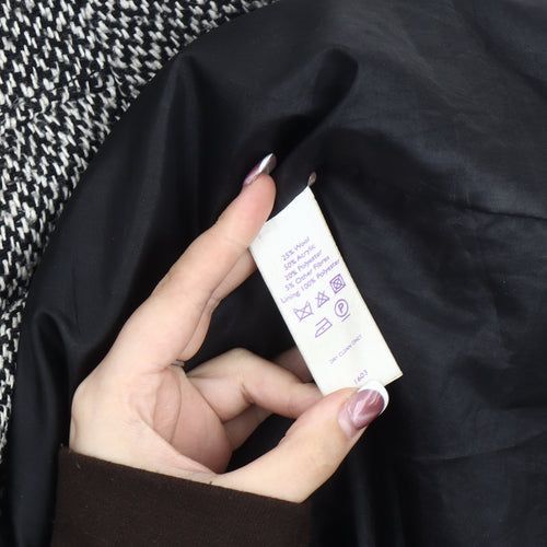 Autonomy Women's Grey Herringbone Duffel Coat Size 8