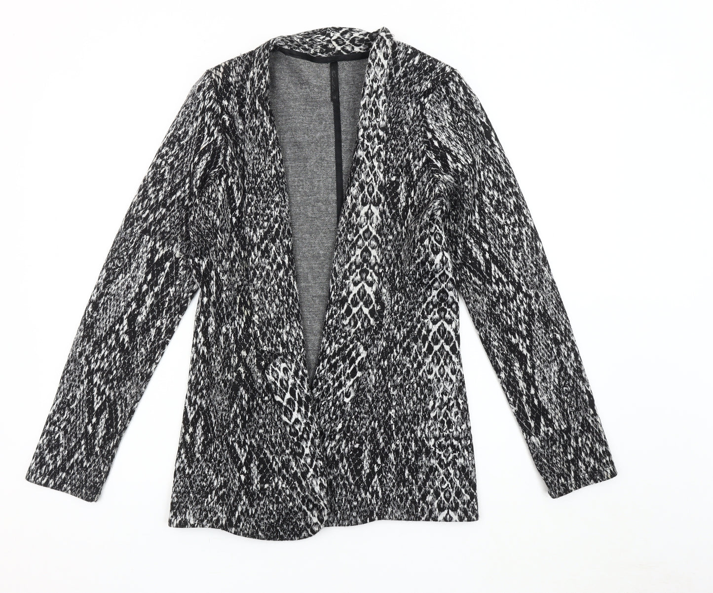 Next Women's Grey Animal Print Blazer Size 16