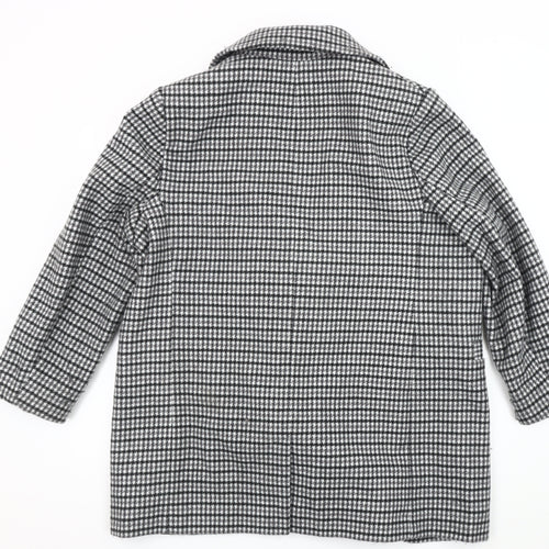 Marks and Spencer Women's Black Tweed Coat Size 16